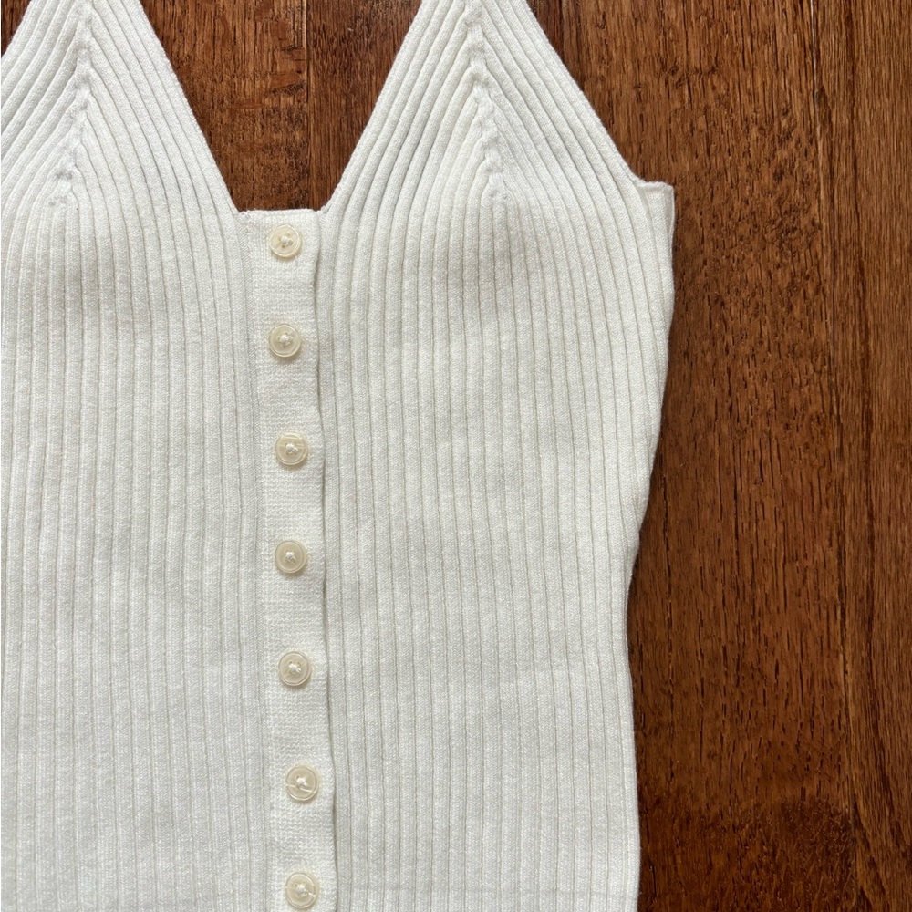 NWOT Aerie Button Front Sweater Tank Top - Picture 6 of 6